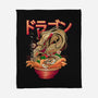 Ramen Dragon-none fleece blanket-Rudy