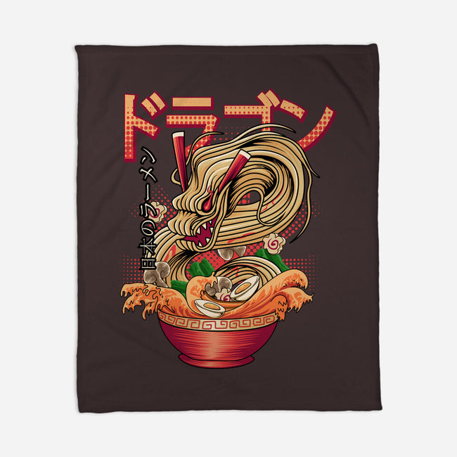 Ramen Dragon-none fleece blanket-Rudy