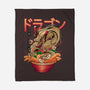 Ramen Dragon-none fleece blanket-Rudy