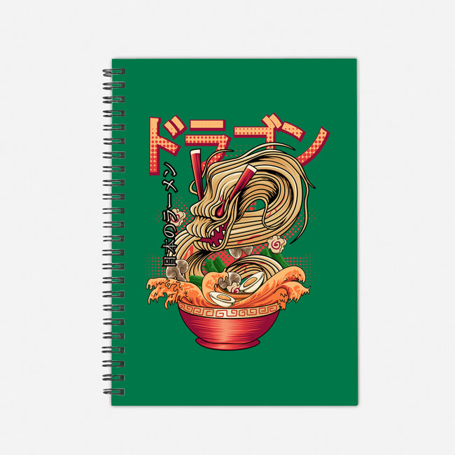 Ramen Dragon-none dot grid notebook-Rudy