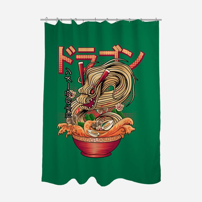 Ramen Dragon-none polyester shower curtain-Rudy