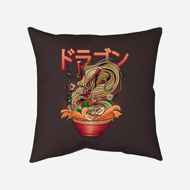 Ramen Dragon-none removable cover w insert throw pillow-Rudy