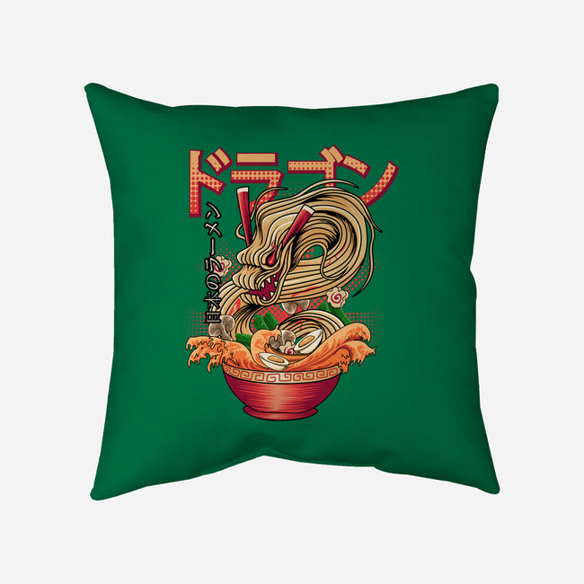 Ramen Dragon-none removable cover w insert throw pillow-Rudy