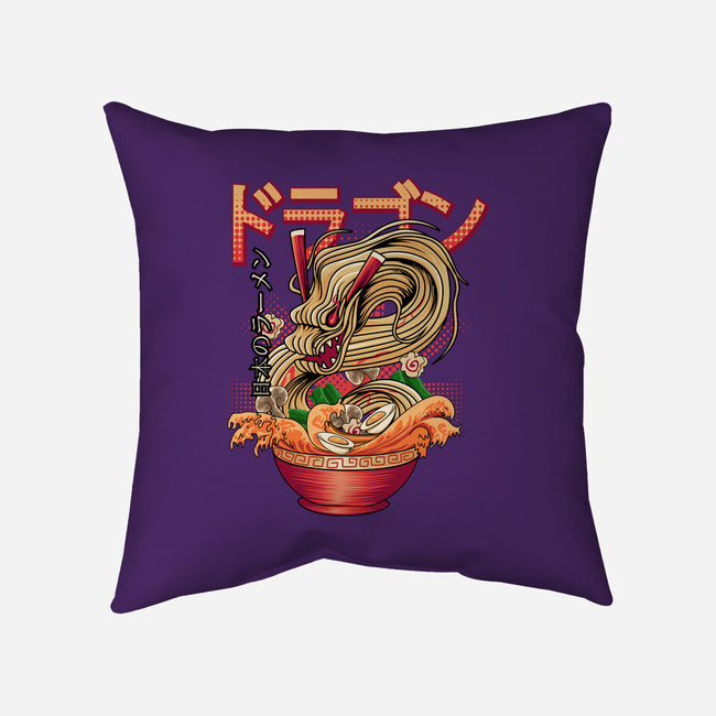 Ramen Dragon-none removable cover w insert throw pillow-Rudy