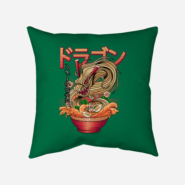 Ramen Dragon-none removable cover throw pillow-Rudy