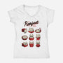 The Purrfect Fit-womens v-neck tee-Snouleaf