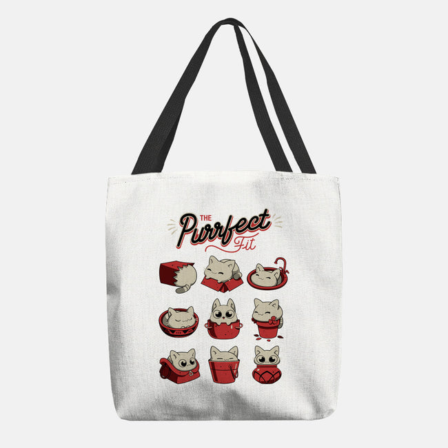 The Purrfect Fit-none basic tote bag-Snouleaf