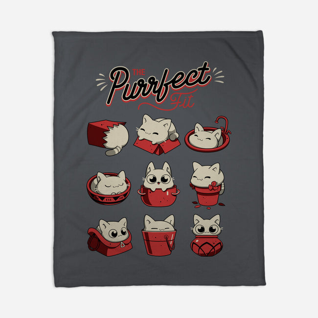The Purrfect Fit-none fleece blanket-Snouleaf