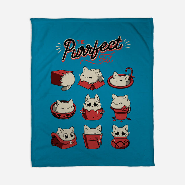 The Purrfect Fit-none fleece blanket-Snouleaf