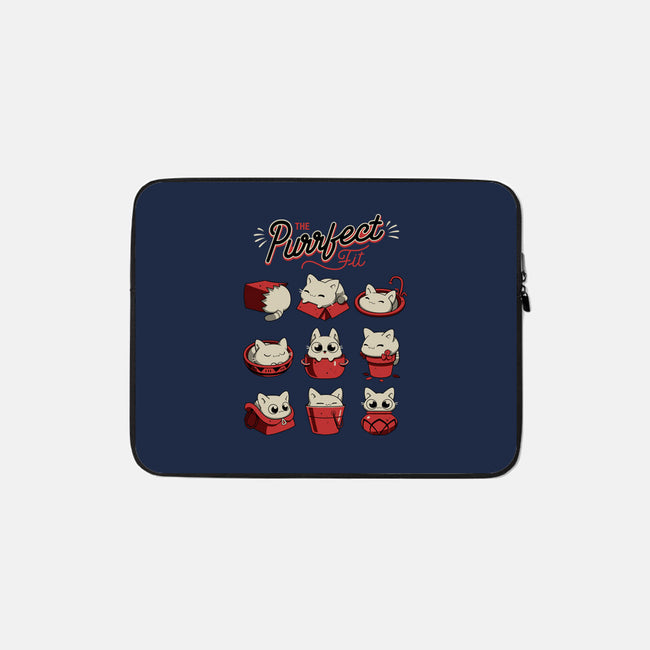 The Purrfect Fit-none zippered laptop sleeve-Snouleaf
