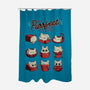 The Purrfect Fit-none polyester shower curtain-Snouleaf