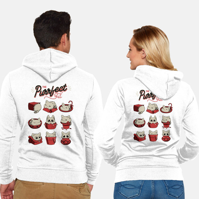 The Purrfect Fit-unisex zip-up sweatshirt-Snouleaf