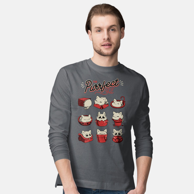 The Purrfect Fit-mens long sleeved tee-Snouleaf