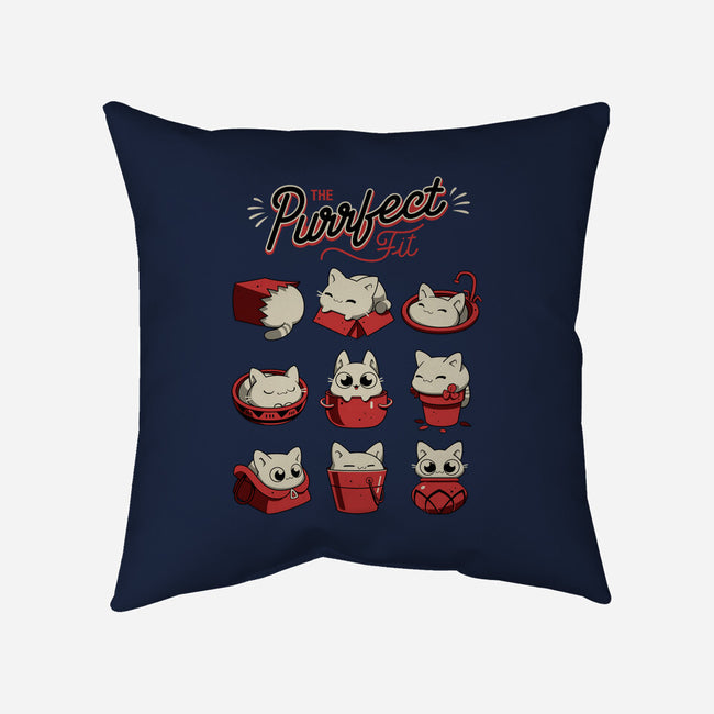 The Purrfect Fit-none removable cover w insert throw pillow-Snouleaf
