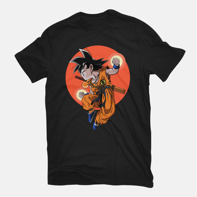 Little Kid Goku-womens fitted tee-Tri haryadi