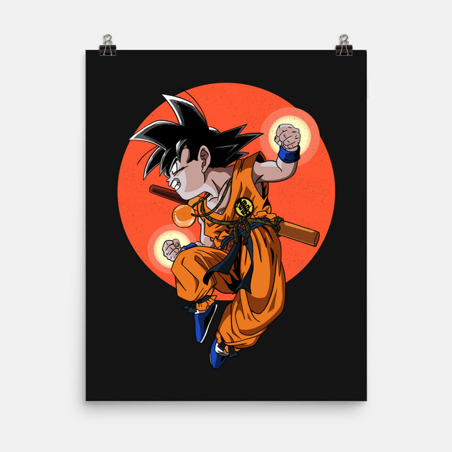 Little Kid Goku-none matte poster-Tri haryadi