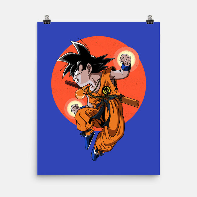Little Kid Goku-none matte poster-Tri haryadi
