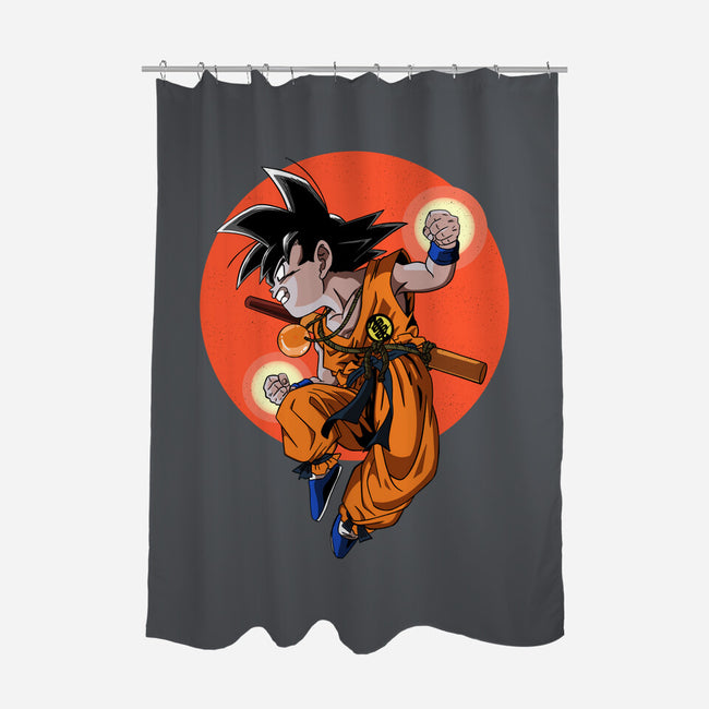 Little Kid Goku-none polyester shower curtain-Tri haryadi