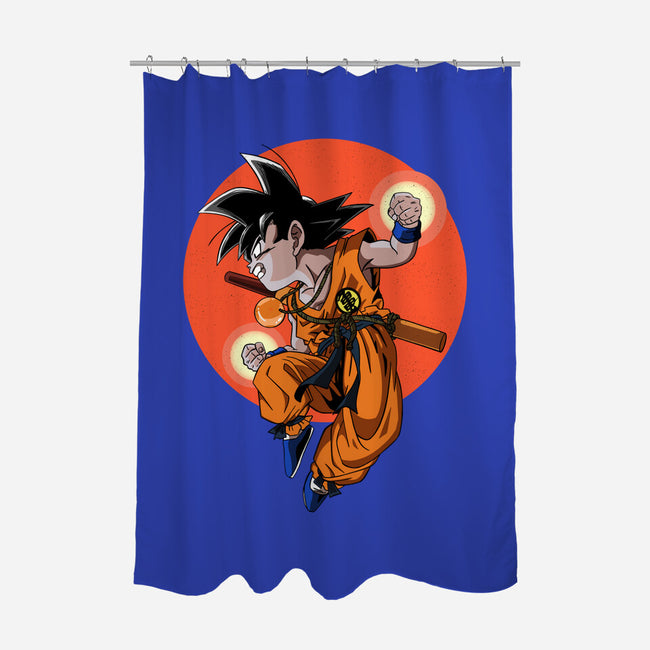 Little Kid Goku-none polyester shower curtain-Tri haryadi