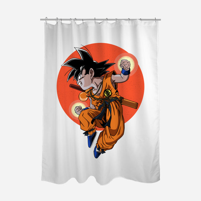 Little Kid Goku-none polyester shower curtain-Tri haryadi