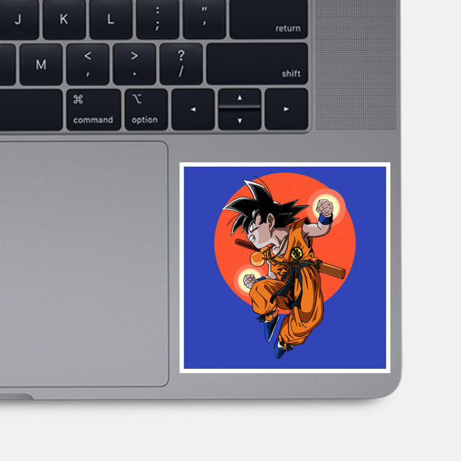 Little Kid Goku-none glossy sticker-Tri haryadi