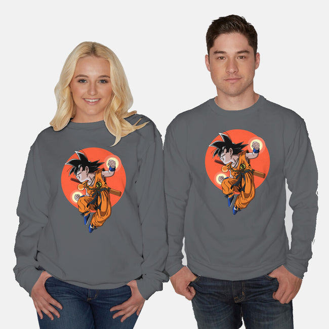 Little Kid Goku-unisex crew neck sweatshirt-Tri haryadi