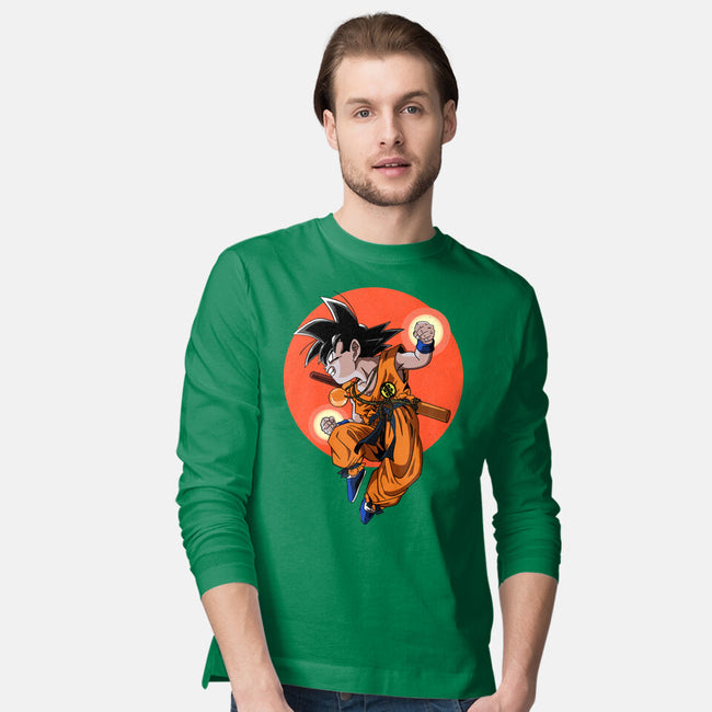 Little Kid Goku-mens long sleeved tee-Tri haryadi