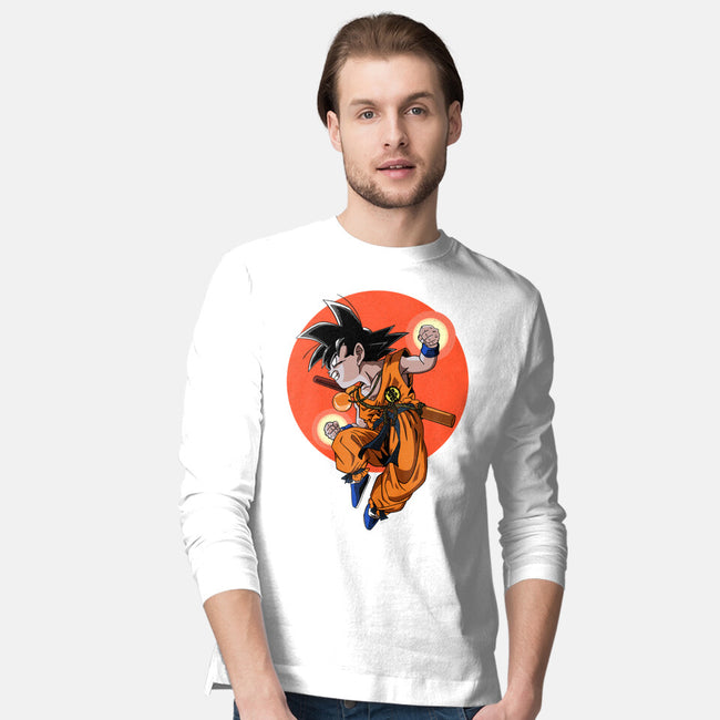 Little Kid Goku-mens long sleeved tee-Tri haryadi