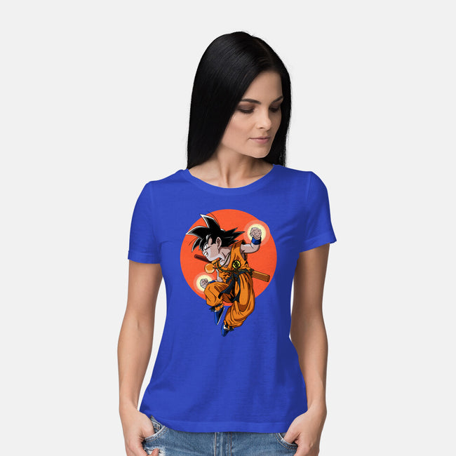 Little Kid Goku-womens basic tee-Tri haryadi