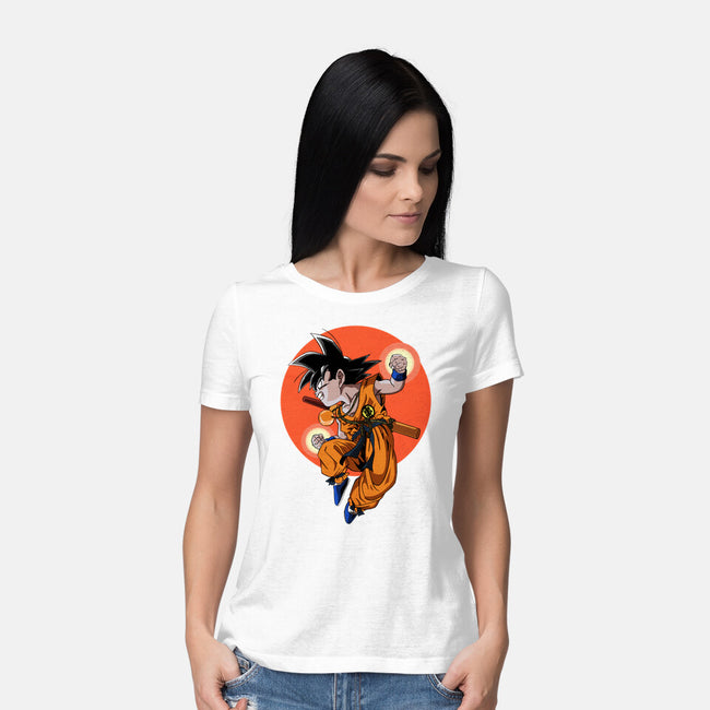 Little Kid Goku-womens basic tee-Tri haryadi