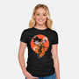 Little Kid Goku-womens fitted tee-Tri haryadi