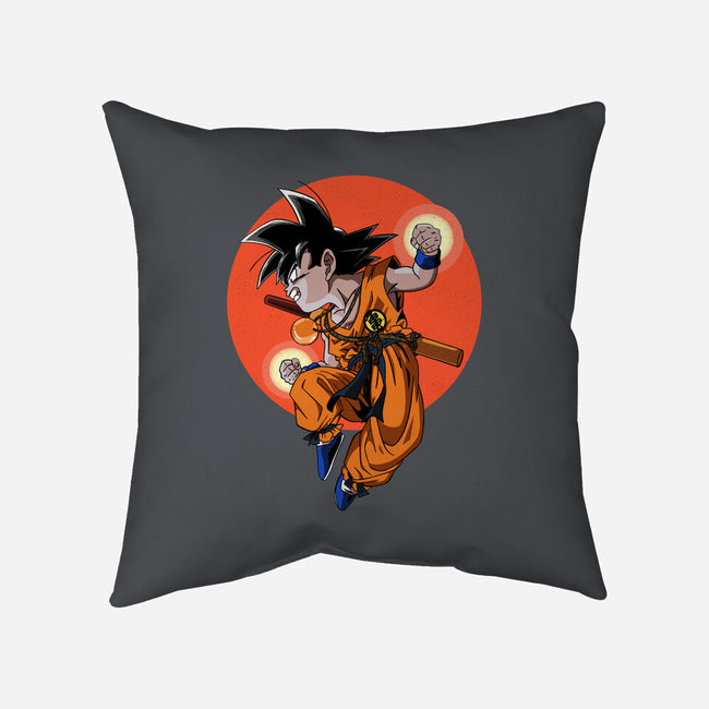 Little Kid Goku-none removable cover w insert throw pillow-Tri haryadi