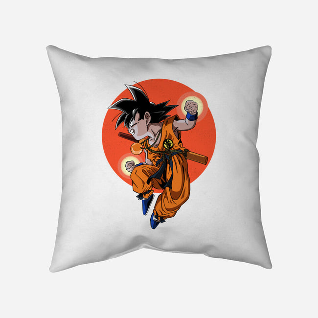 Little Kid Goku-none removable cover w insert throw pillow-Tri haryadi