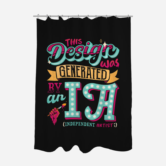 IA Generated-none polyester shower curtain-teesgeex