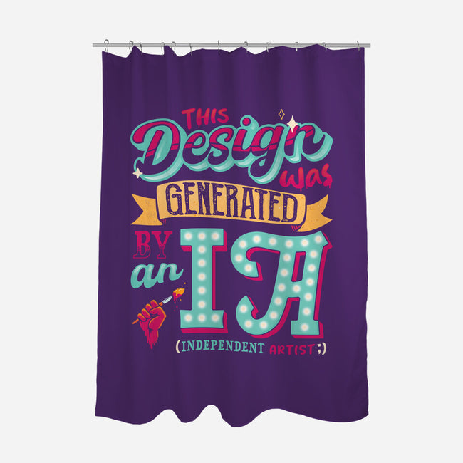 IA Generated-none polyester shower curtain-teesgeex