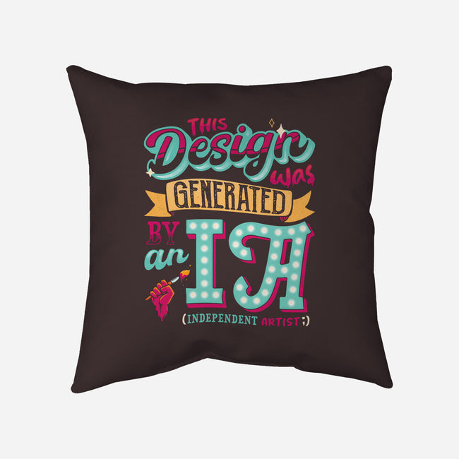 IA Generated-none removable cover throw pillow-teesgeex