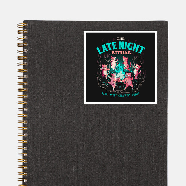 The Late Night Ritual-none glossy sticker-eduely