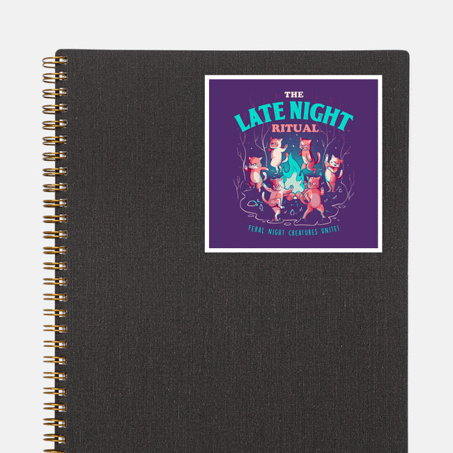 The Late Night Ritual-none glossy sticker-eduely