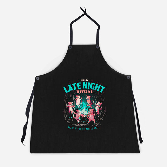 The Late Night Ritual-unisex kitchen apron-eduely