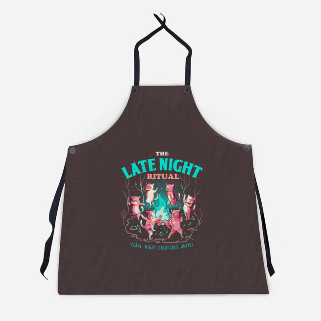 The Late Night Ritual-unisex kitchen apron-eduely