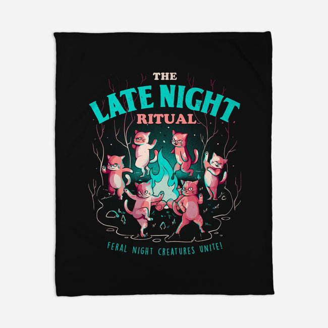 The Late Night Ritual-none fleece blanket-eduely