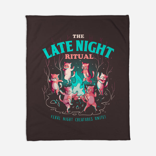 The Late Night Ritual-none fleece blanket-eduely