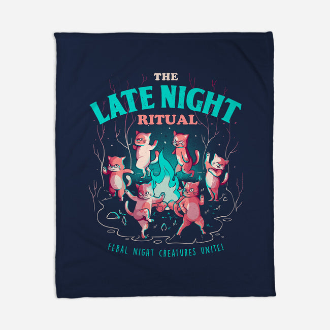 The Late Night Ritual-none fleece blanket-eduely