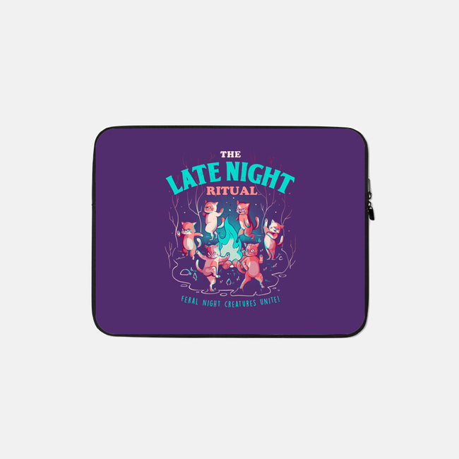 The Late Night Ritual-none zippered laptop sleeve-eduely