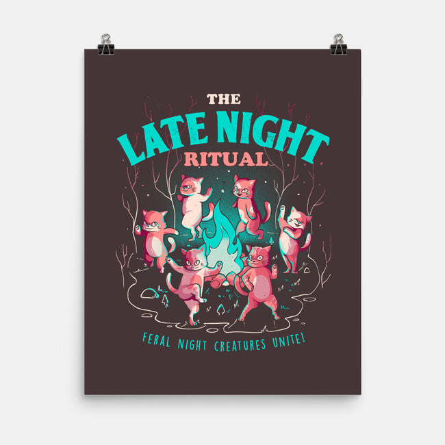 The Late Night Ritual-none matte poster-eduely