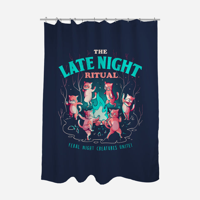 The Late Night Ritual-none polyester shower curtain-eduely