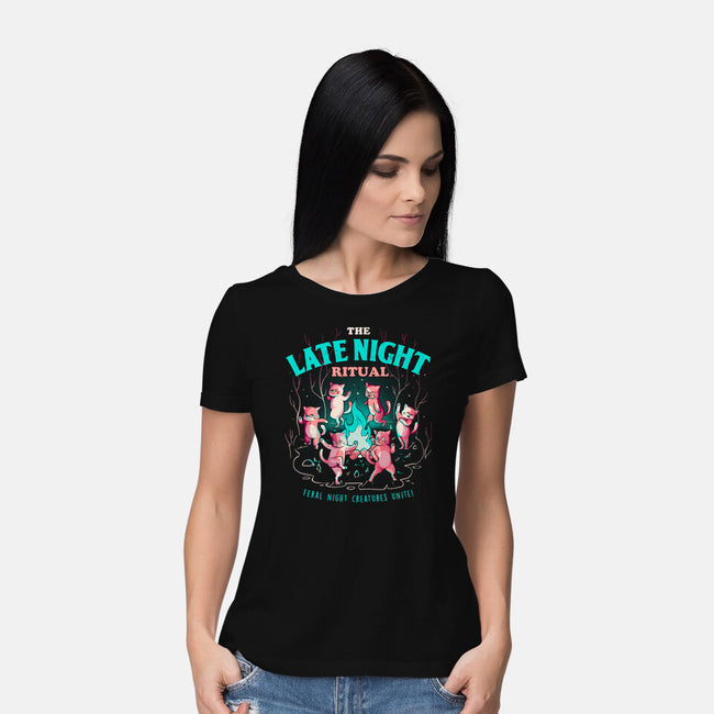 The Late Night Ritual-womens basic tee-eduely