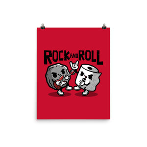 Rock And Toilet Roll