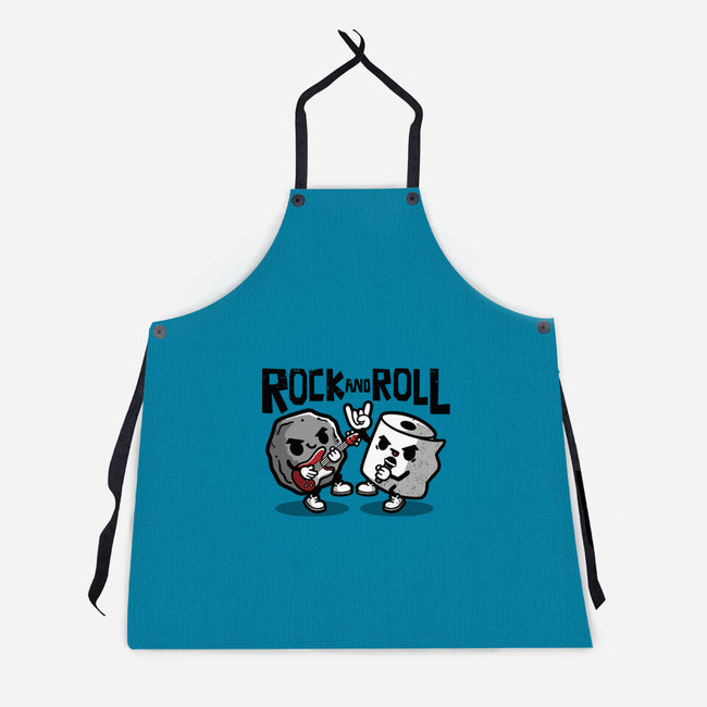 Rock And Toilet Roll-unisex kitchen apron-NemiMakeit