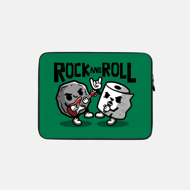 Rock And Toilet Roll-none zippered laptop sleeve-NemiMakeit
